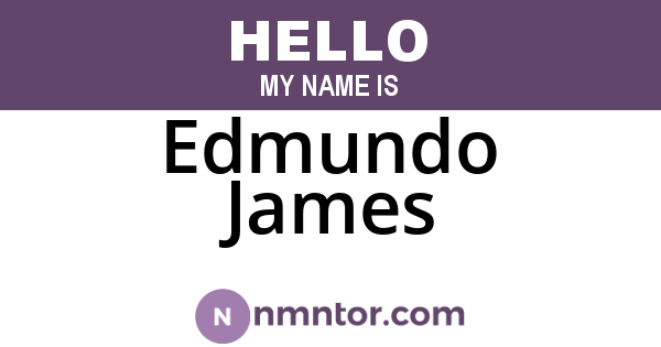 Edmundo James