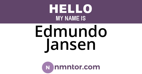 Edmundo Jansen
