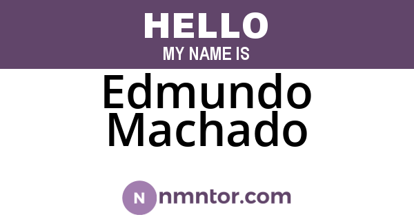 Edmundo Machado
