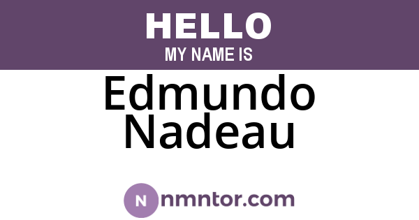 Edmundo Nadeau