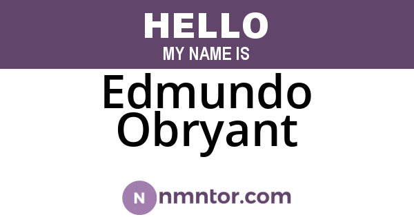 Edmundo Obryant