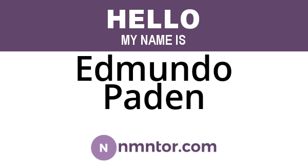 Edmundo Paden