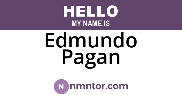 Edmundo Pagan