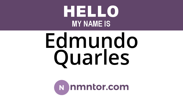 Edmundo Quarles