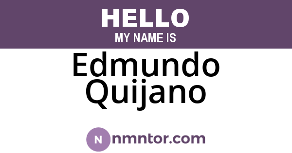 Edmundo Quijano