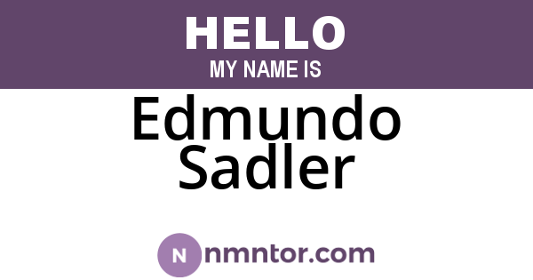 Edmundo Sadler