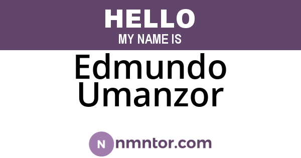 Edmundo Umanzor
