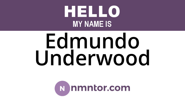 Edmundo Underwood
