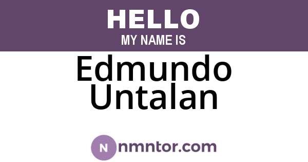 Edmundo Untalan