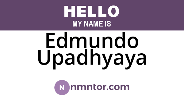 Edmundo Upadhyaya