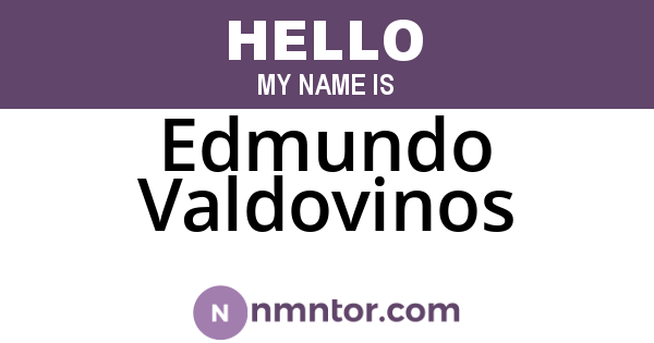 Edmundo Valdovinos