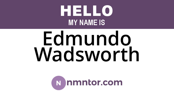 Edmundo Wadsworth