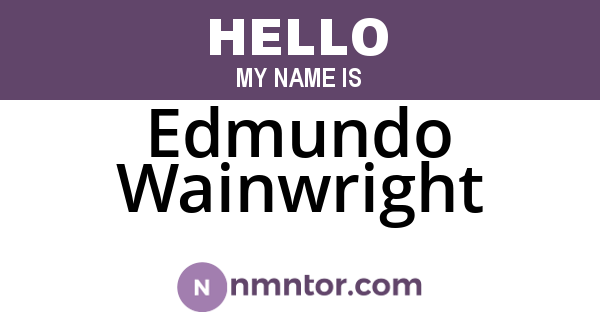 Edmundo Wainwright