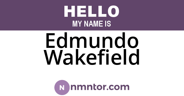 Edmundo Wakefield