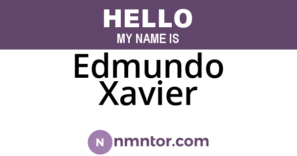 Edmundo Xavier