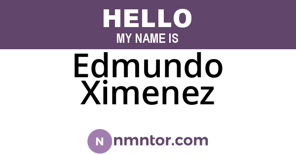 Edmundo Ximenez