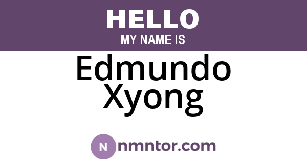 Edmundo Xyong