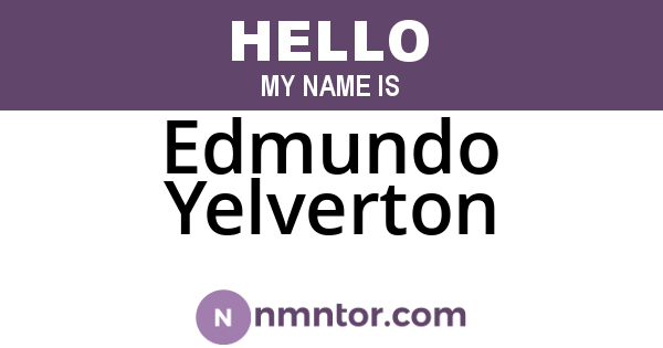 Edmundo Yelverton