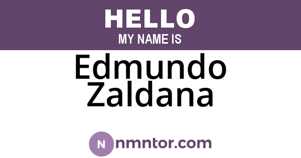 Edmundo Zaldana