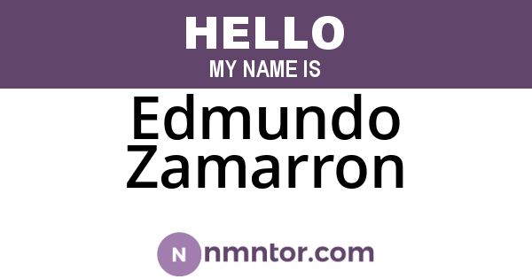 Edmundo Zamarron