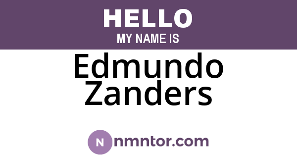 Edmundo Zanders
