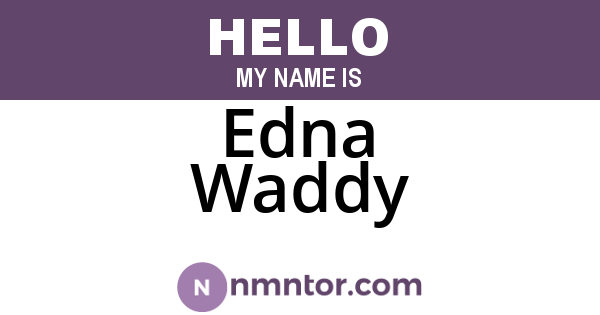 Edna Waddy
