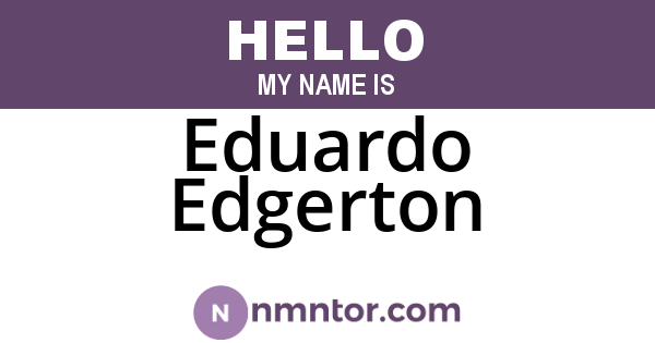 Eduardo Edgerton