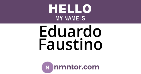 Eduardo Faustino