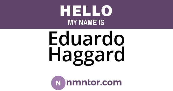 Eduardo Haggard