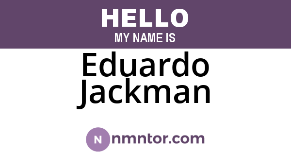 Eduardo Jackman