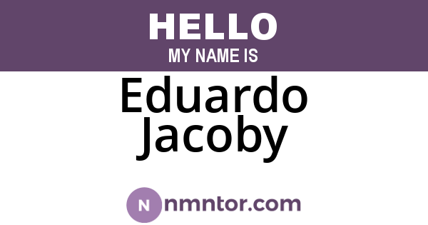 Eduardo Jacoby