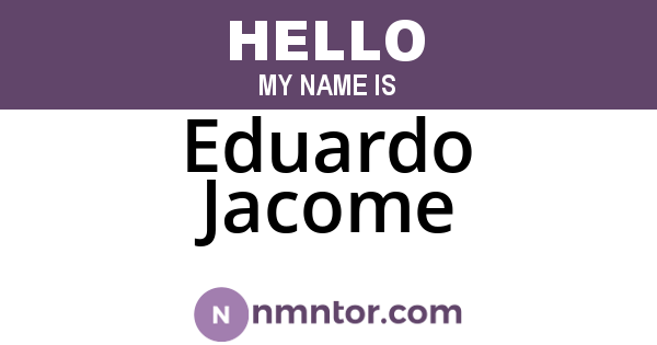 Eduardo Jacome