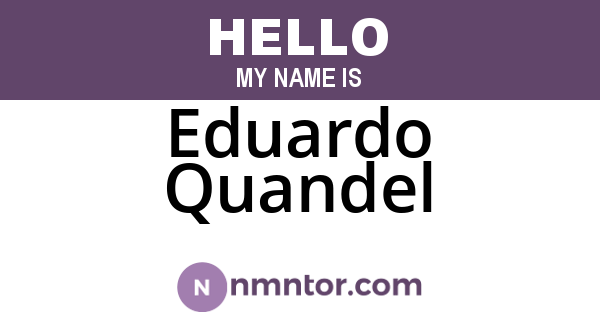 Eduardo Quandel