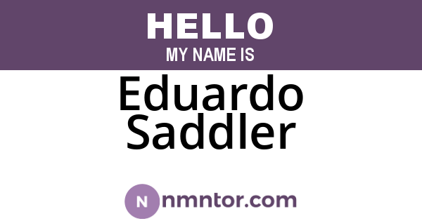 Eduardo Saddler