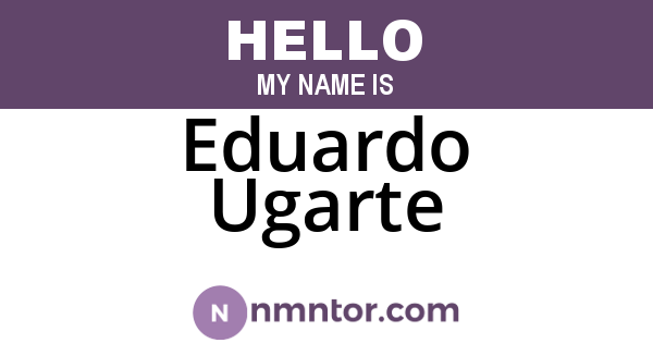 Eduardo Ugarte
