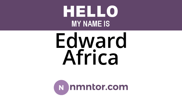 Edward Africa