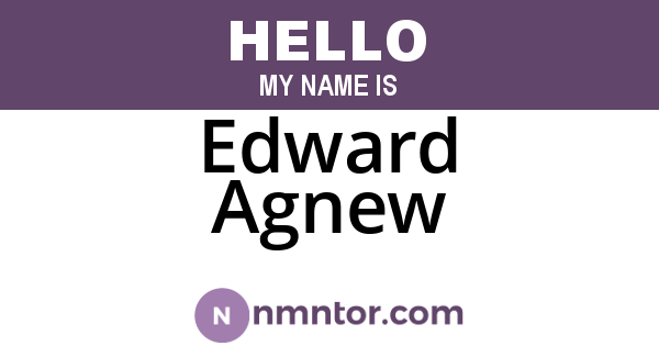 Edward Agnew