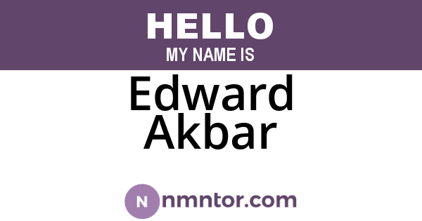 Edward Akbar