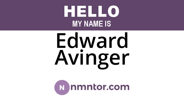 Edward Avinger