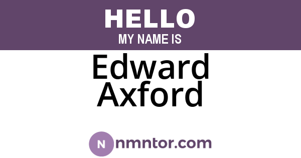 Edward Axford