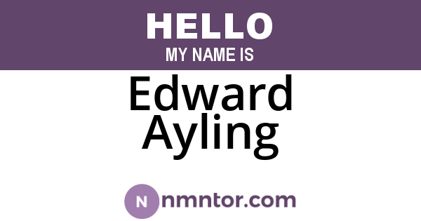 Edward Ayling