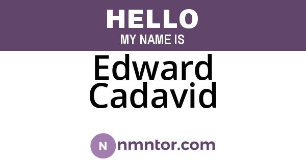 Edward Cadavid