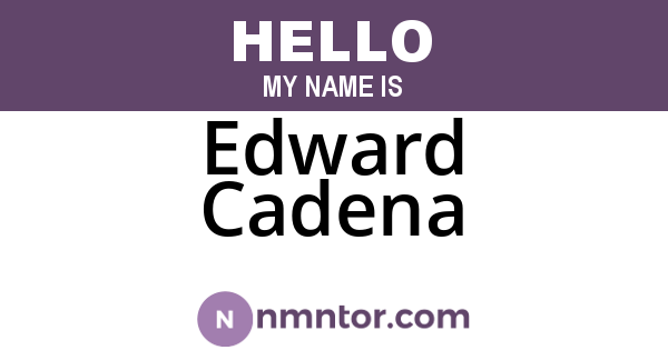 Edward Cadena
