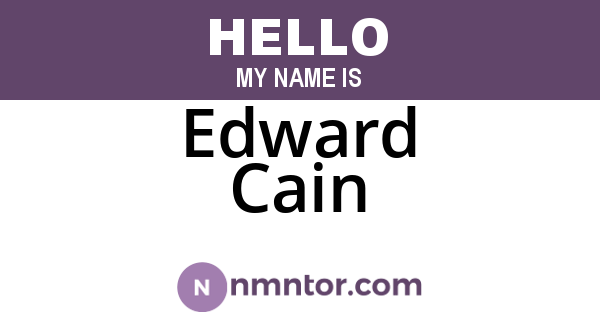 Edward Cain