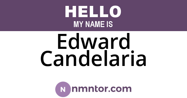 Edward Candelaria