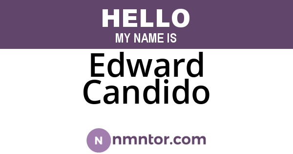 Edward Candido