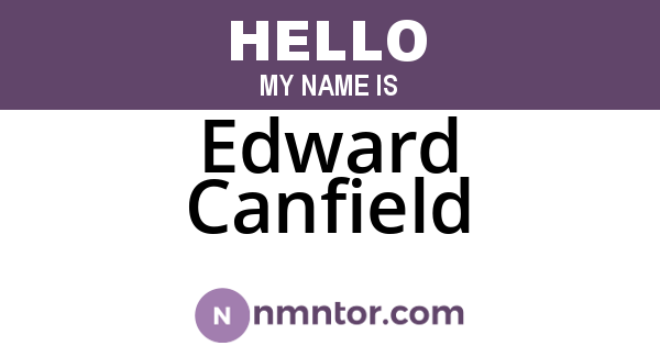Edward Canfield
