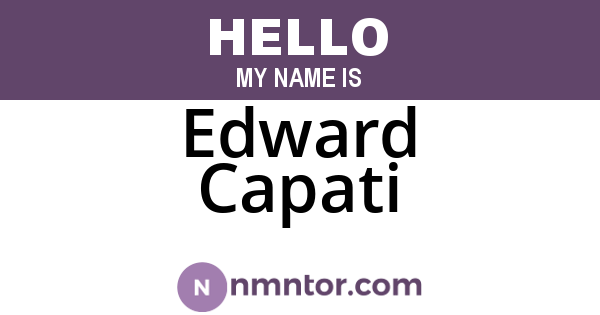 Edward Capati