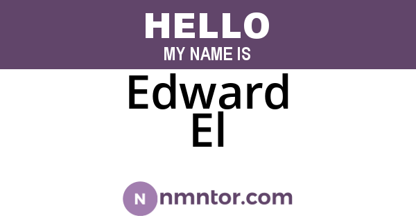 Edward El