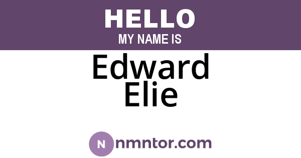 Edward Elie
